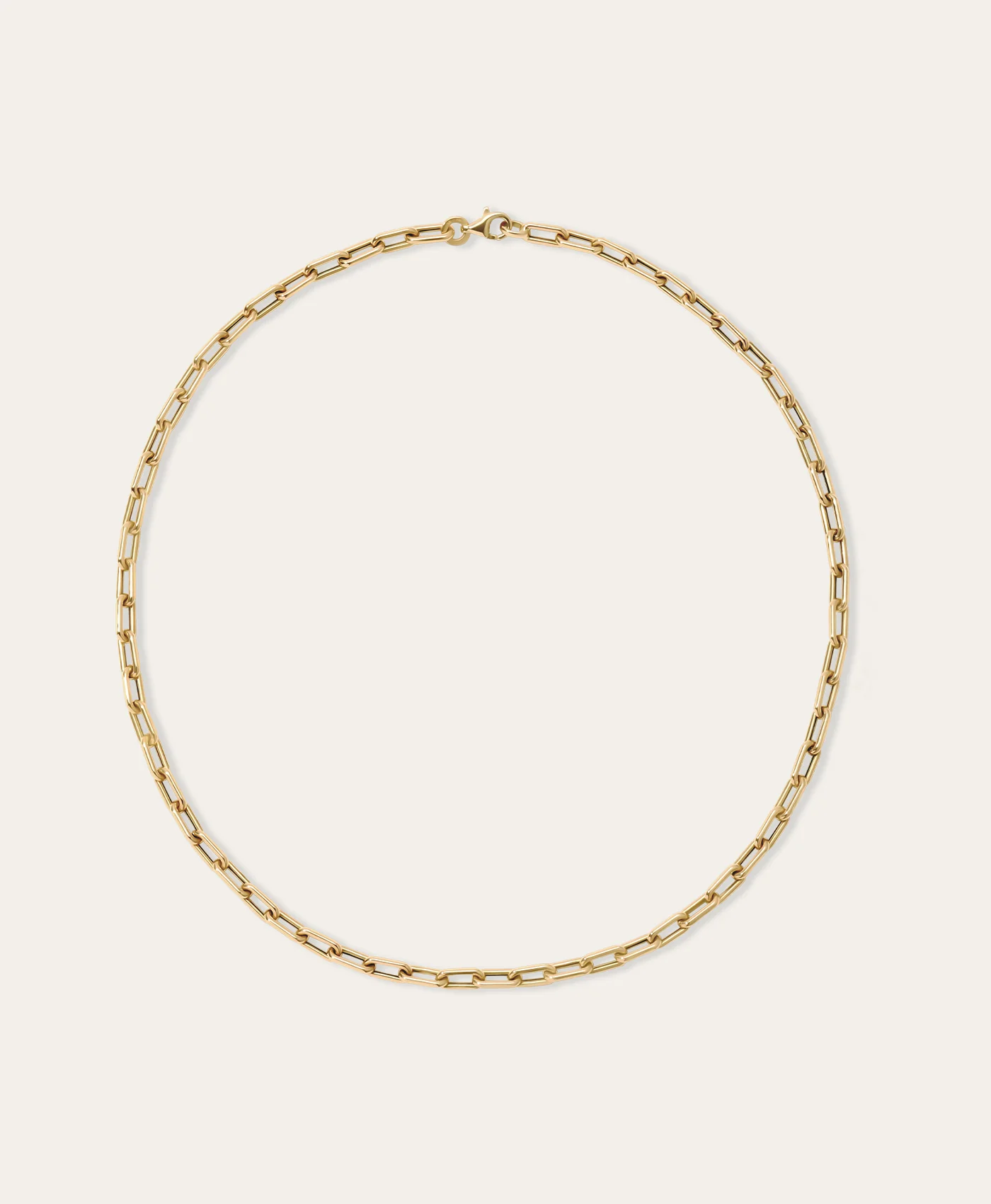 4mm Italian Chain Link Necklace - Image 3