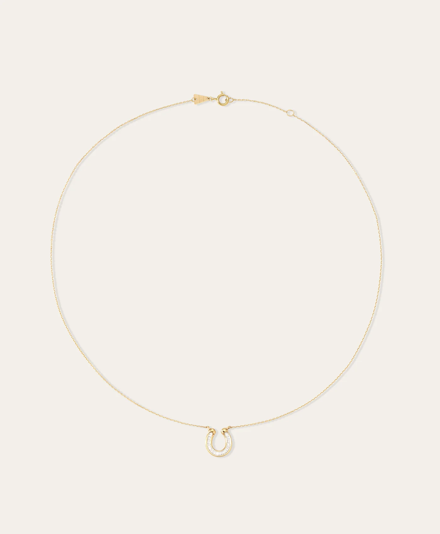 Baguette Horseshoe Necklace - Image 3