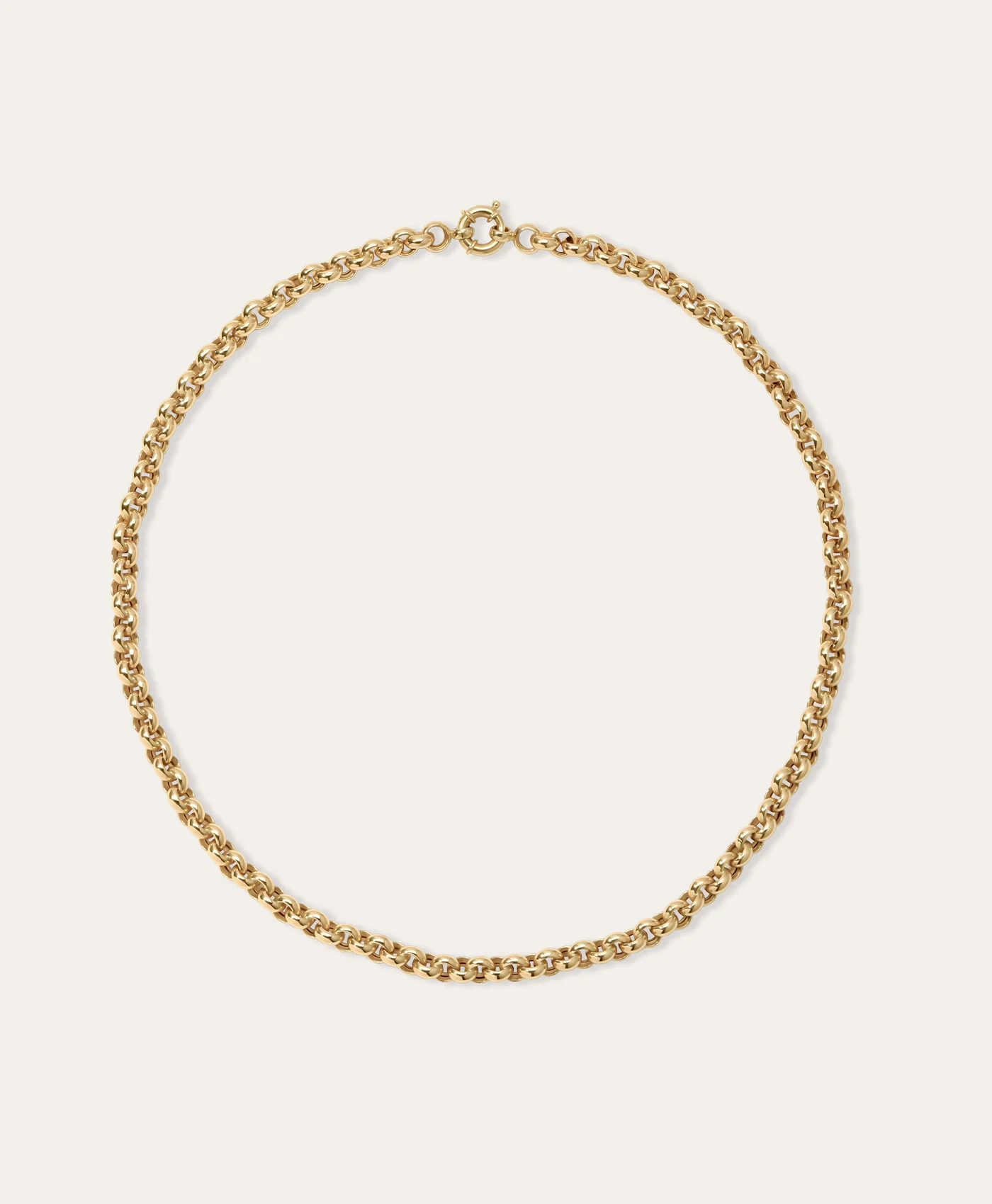 Chunky Rolo Chain Necklace - Image 4