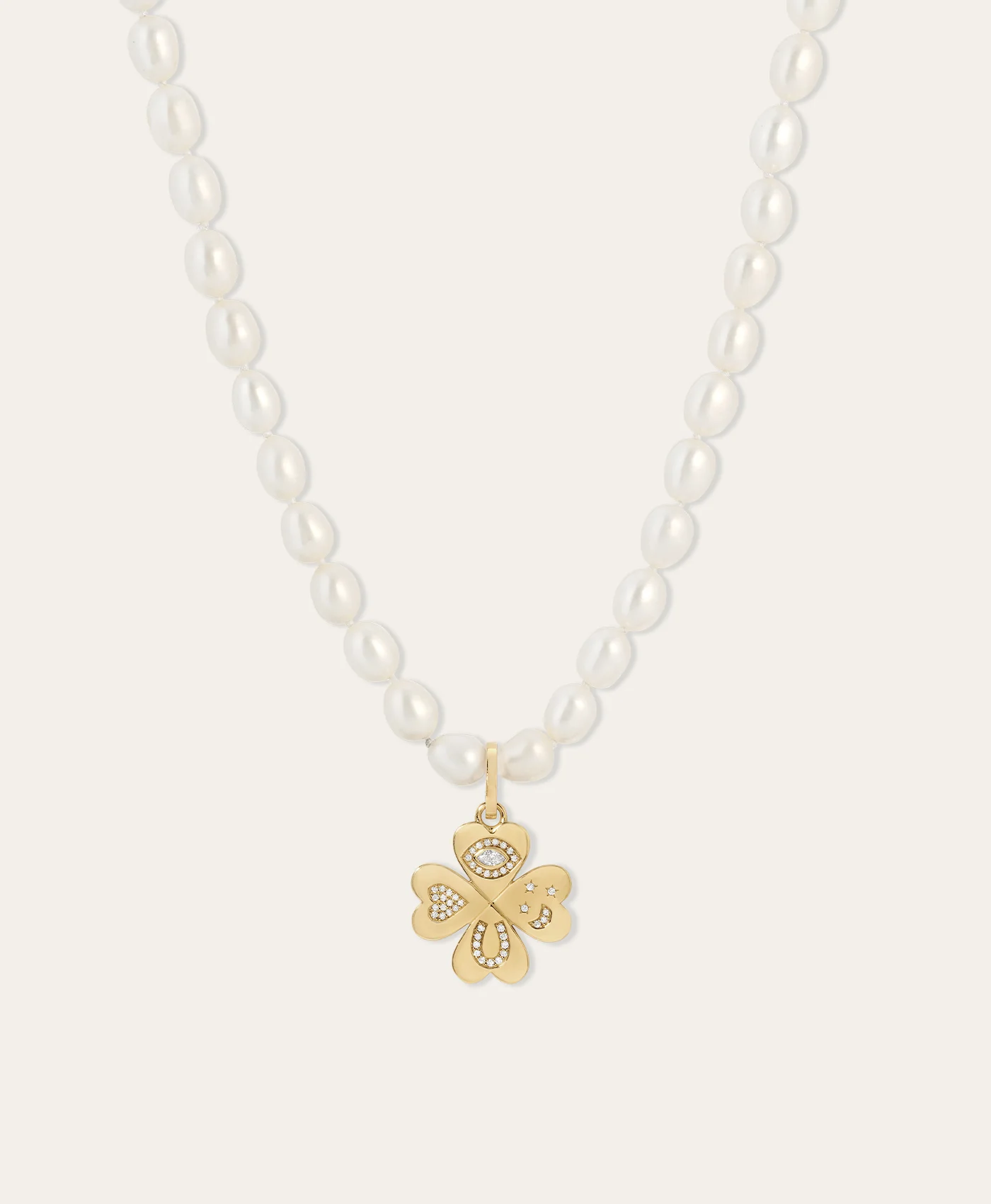 Good Luck Diamond Clover Hinged Charm - Image 6