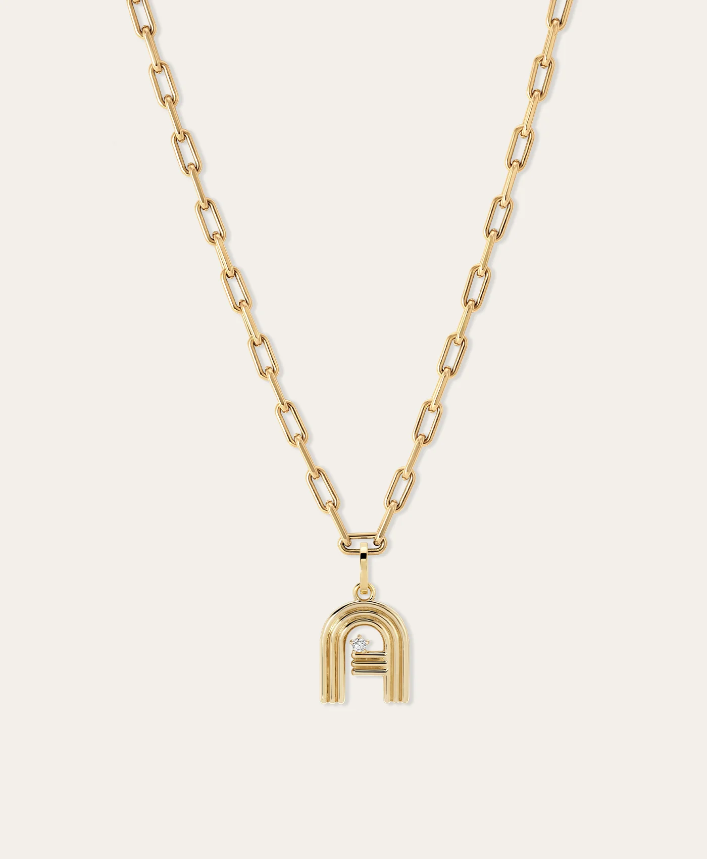 Groovy Diamond Initial Hinged Charm - Image 5