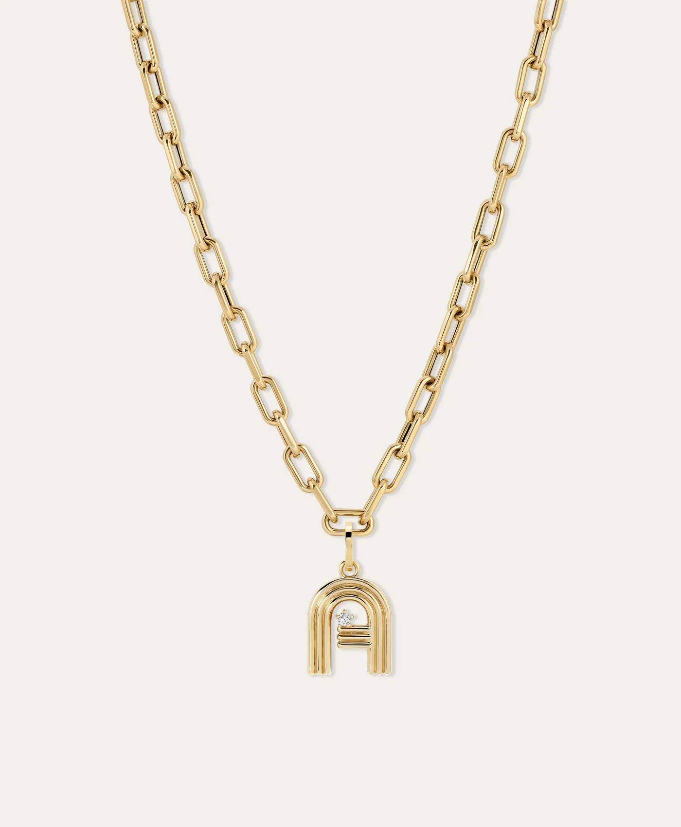 Groovy Diamond Initial Hinged Charm - Image 6