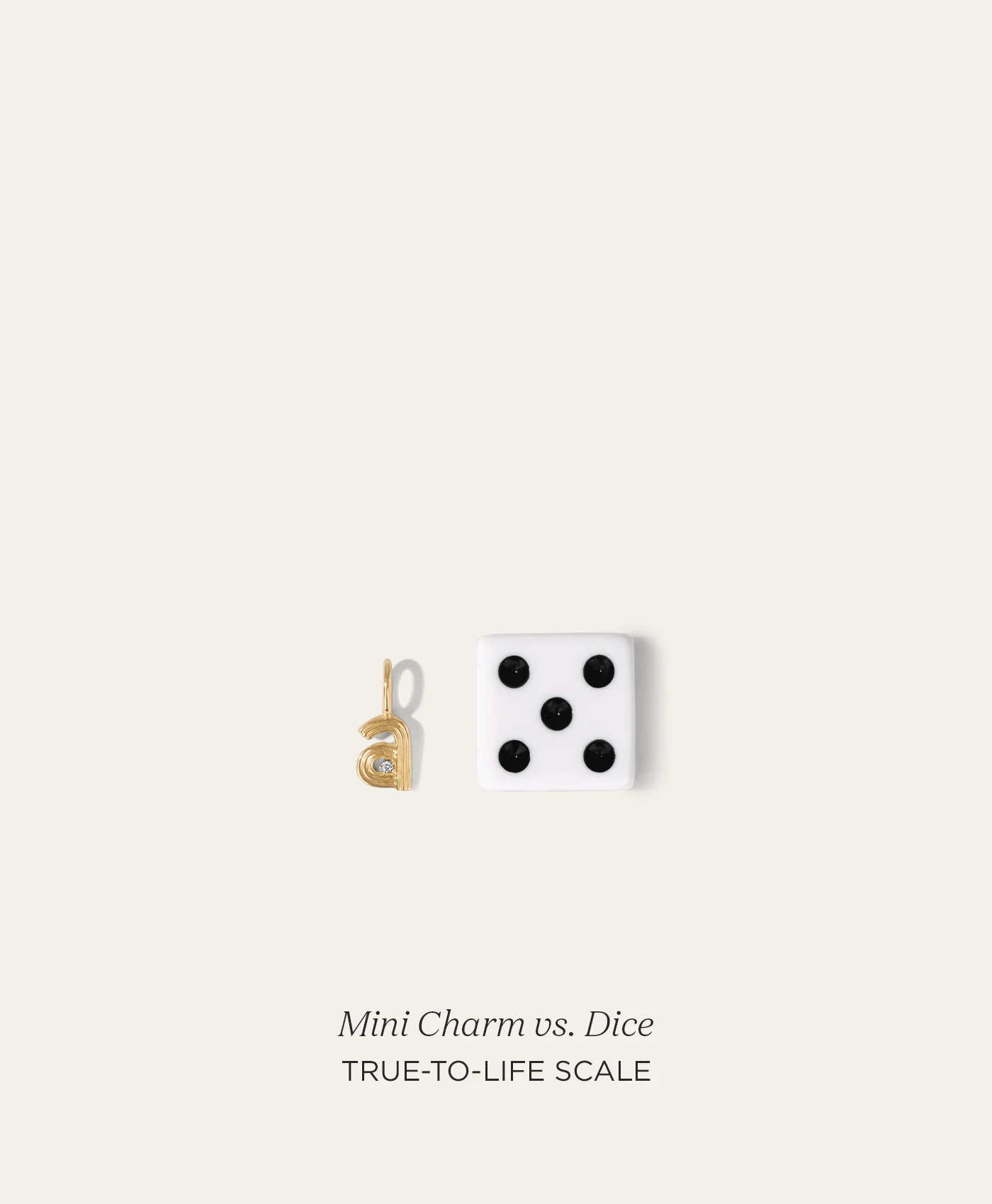 Groovy Diamond Initial Mini Charm - Image 4