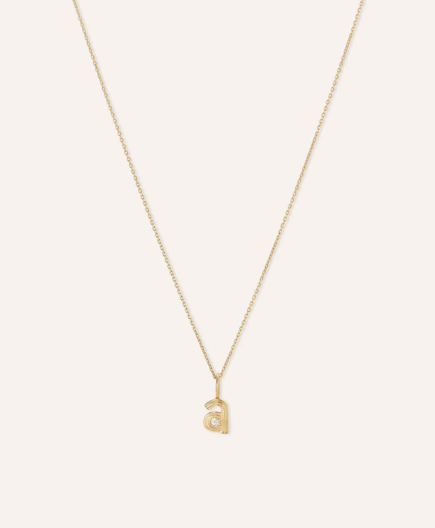 Groovy Diamond Initial Mini Charm - Image 5