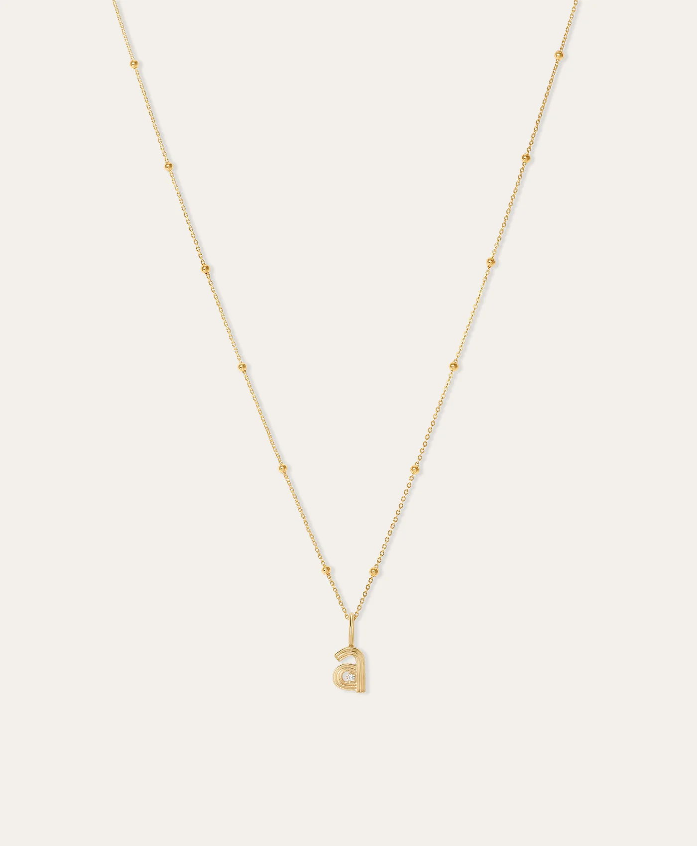 Groovy Diamond Initial Mini Charm - Image 6
