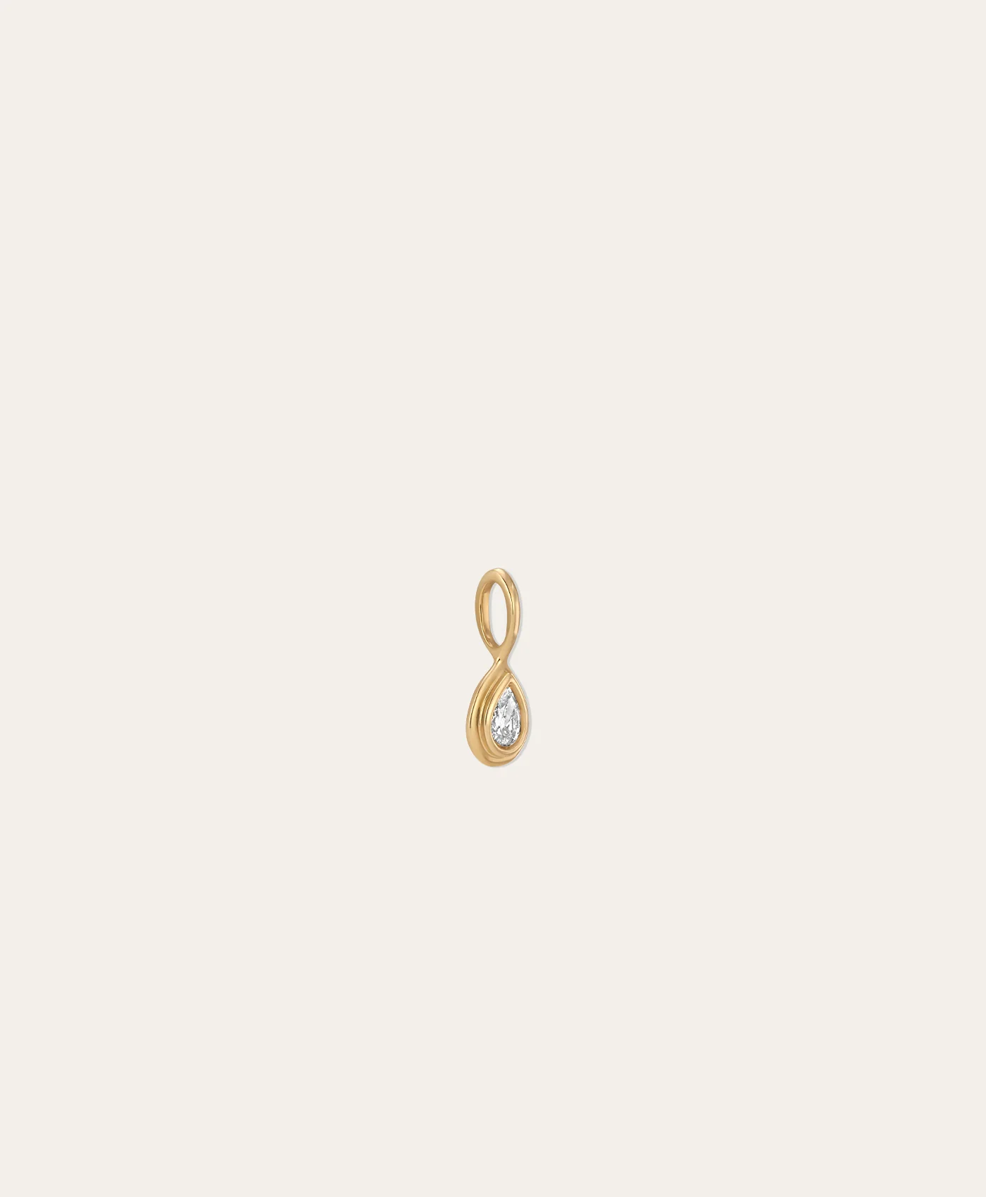 Groovy Diamond Teardrop Mini Charm - Image 3